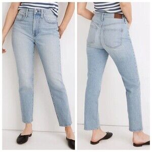 Madewell Curvy Perfect Vintage Jeans Women’s Size 24 Blue Fiore Wash High Rise